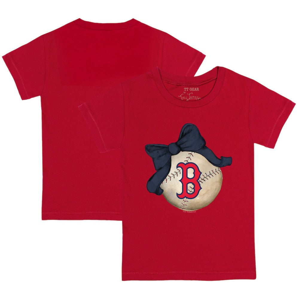 Boston Red Sox Tiny Turnip Youth Baseball Bow T-Shirt | MLB For sale