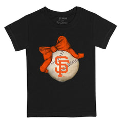 San Francisco Giants Tiny Turnip Youth Baseball Bow T-Shirt | MLB Online