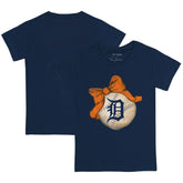 Detroit Tigers Tiny Turnip Youth Baseball Bow T-Shirt | MLB Outlet