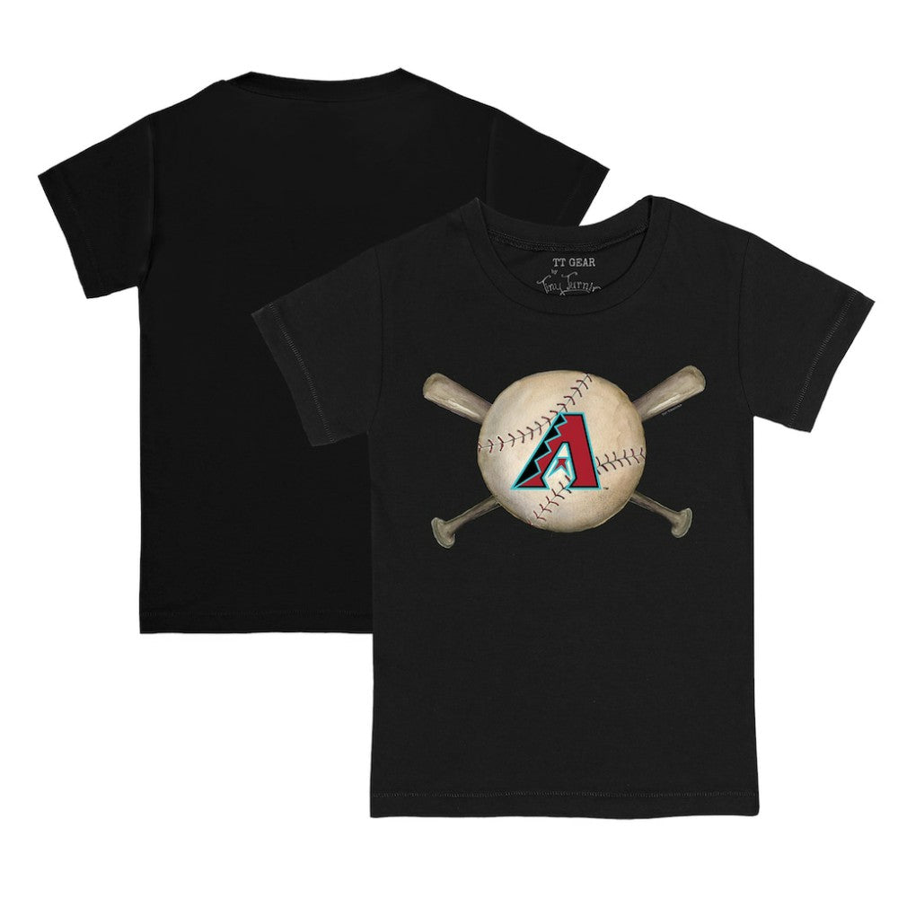 Arizona Diamondbacks Tiny Turnip Youth Baseball Cross Bats T-Shirt | MLB For sale