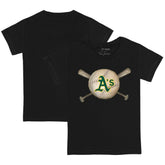 Athletics Tiny Turnip Youth Baseball Cross Bats T-Shirt | MLB On Sale