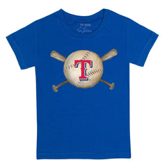 Texas Rangers Tiny Turnip Youth Baseball Cross Bats T-Shirt | MLB For sale