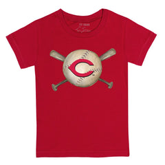 Cincinnati Reds Tiny Turnip Youth Baseball Cross Bats T-Shirt | MLB Discount