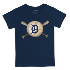 Detroit Tigers Tiny Turnip Youth Baseball Cross Bats T-Shirt | MLB Discount