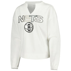 Brooklyn Nets Concepts Sport Women's Sunray Notch Neck Long Sleeve Top Discount