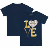 Milwaukee Brewers Tiny Turnip Youth Baseball Love T-Shirt | MLB Online