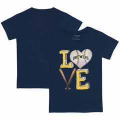 Milwaukee Brewers Tiny Turnip Youth Baseball Love T-Shirt | MLB Online