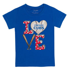 Chicago Cubs Tiny Turnip Youth Baseball Love T-Shirt | MLB On Sale