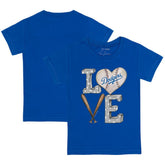 Los Angeles Dodgers Tiny Turnip Youth Baseball Love T-Shirt | MLB For sale