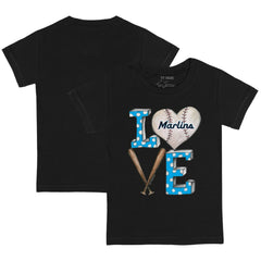 Miami Marlins Tiny Turnip Youth Baseball Love T-Shirt | MLB On Sale