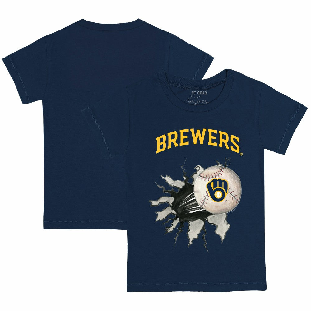 Milwaukee Brewers Tiny Turnip Youth Baseball Tear T-Shirt | MLB US