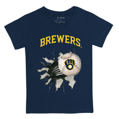 Milwaukee Brewers Tiny Turnip Youth Baseball Tear T-Shirt | MLB US