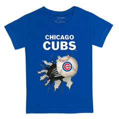 Chicago Cubs Tiny Turnip Youth Baseball Tear T-Shirt | MLB On Sale