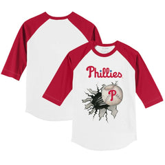 Philadelphia Phillies Tiny Turnip Youth Baseball Tear 3/4-Sleeve Raglan T-Shirt | MLB Near me