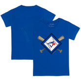 Toronto Blue Jays Tiny Turnip Youth Diamond Cross Bats T-Shirt | MLB For sale