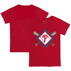 Philadelphia Phillies Tiny Turnip Youth Diamond Cross Bats T-Shirt | MLB Discount