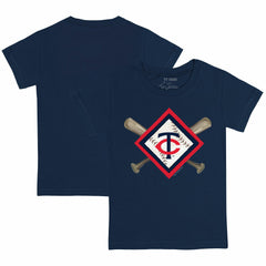 Minnesota Twins Tiny Turnip Youth Diamond Cross Bats T-Shirt | MLB Discount