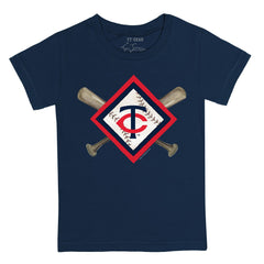 Minnesota Twins Tiny Turnip Youth Diamond Cross Bats T-Shirt | MLB Discount