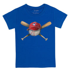 Toronto Blue Jays Tiny Turnip Youth Hat Crossbats T-Shirt | MLB On Sale