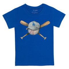 Los Angeles Dodgers Tiny Turnip Youth Hat Crossbats T-Shirt | MLB Shop