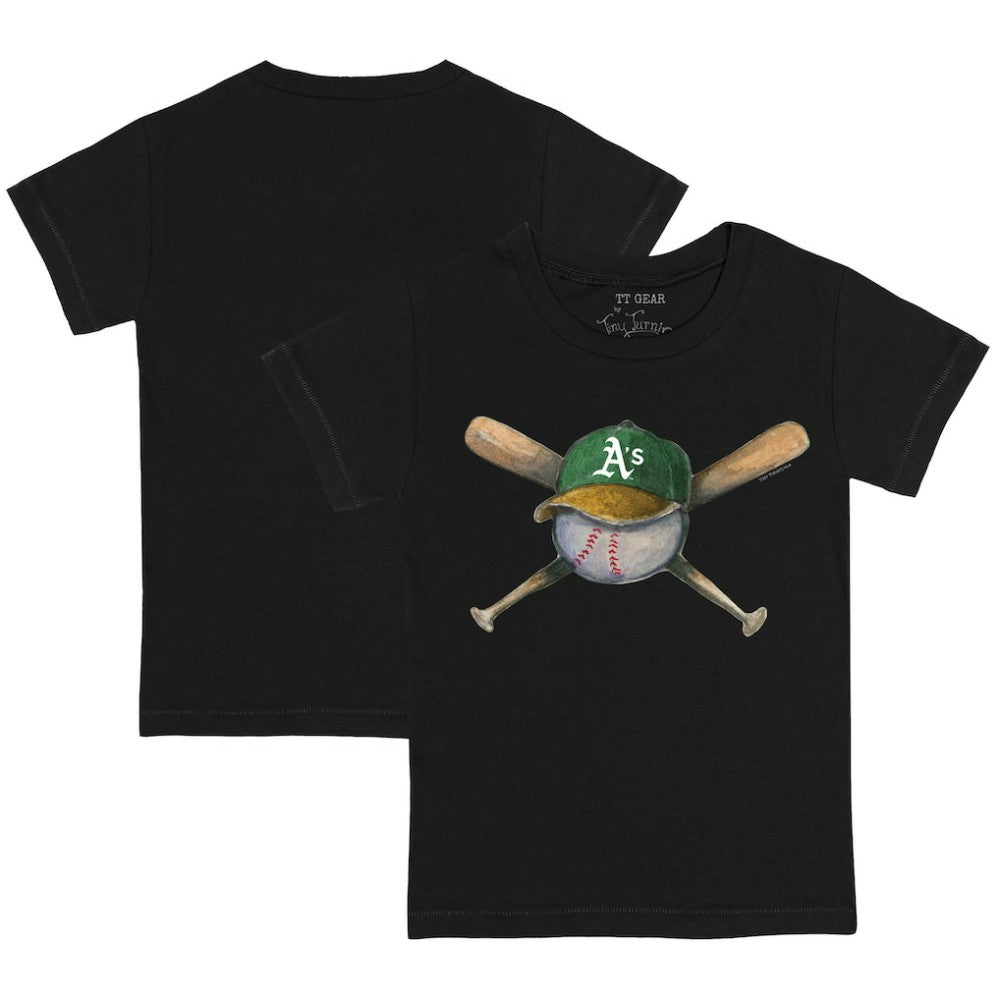 Athletics Tiny Turnip Youth Hat Crossbats T-Shirt | MLB Discount