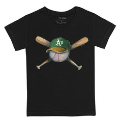 Athletics Tiny Turnip Youth Hat Crossbats T-Shirt | MLB Discount