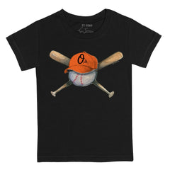 Baltimore Orioles Tiny Turnip Youth Hat Crossbats T-Shirt | MLB Shop