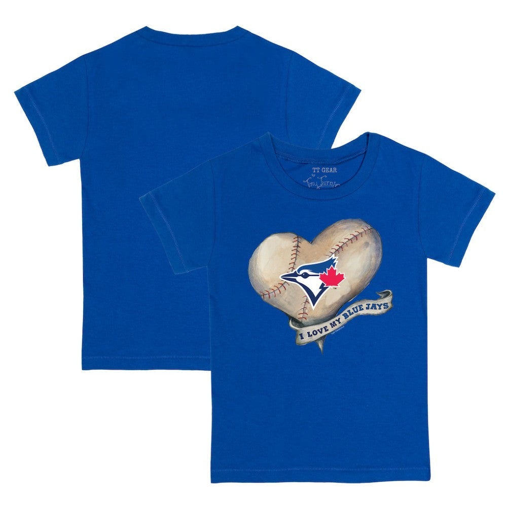 Toronto Blue Jays Tiny Turnip Youth Heart Banner T-Shirt | MLB New