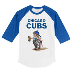 Chicago Cubs Tiny Turnip Youth Kate 3/4-Sleeve Raglan T-Shirt | MLB New