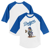 Los Angeles Dodgers Tiny Turnip Youth Kate 3/4-Sleeve Raglan T-Shirt | MLB Outlet