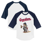 Cleveland Guardians Tiny Turnip Youth Kate 3/4-Sleeve Raglan T-Shirt | MLB Discount