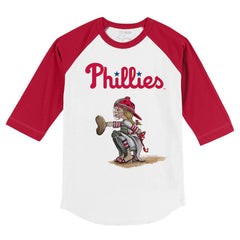 Philadelphia Phillies Tiny Turnip Youth Kate 3/4-Sleeve Raglan T-Shirt | MLB Outlet