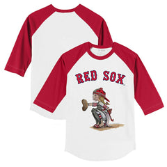 Boston Red Sox Tiny Turnip Youth Kate 3/4-Sleeve Raglan T-Shirt | MLB Online