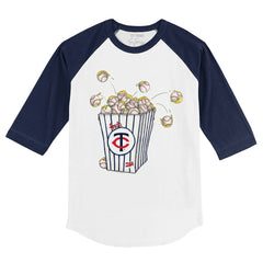 Minnesota Twins Tiny Turnip Youth Popcorn 3/4-Sleeve Raglan T-Shirt | MLB Sale