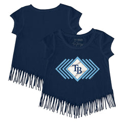 Tampa Bay Rays Tiny Turnip Girls Youth Prism Arrows Fringe T-Shirt | MLB Discount