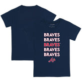 Atlanta Braves Tiny Turnip Youth Stacked T-Shirt | MLB Near me