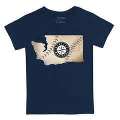 Seattle Mariners Tiny Turnip Youth State Outline T-Shirt | MLB Sale