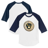 Milwaukee Brewers Tiny Turnip Youth Stitched Baseball 3/4-Sleeve Raglan T-Shirt | MLB Outlet