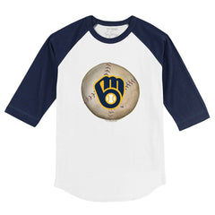 Milwaukee Brewers Tiny Turnip Youth Stitched Baseball 3/4-Sleeve Raglan T-Shirt | MLB Outlet