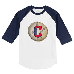 Cleveland Guardians Tiny Turnip Youth Stitched Baseball 3/4-Sleeve Raglan T-Shirt | MLB Sale