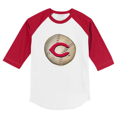Cincinnati Reds Tiny Turnip Youth Stitched Baseball 3/4-Sleeve Raglan T-Shirt | MLB New