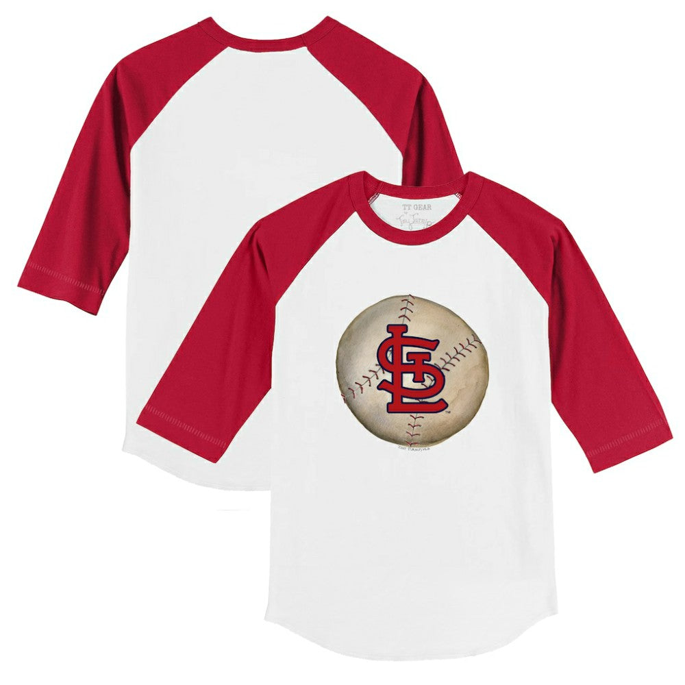 St. Louis Cardinals Tiny Turnip Youth Stitched Baseball 3/4-Sleeve Raglan T-Shirt | MLB Shop