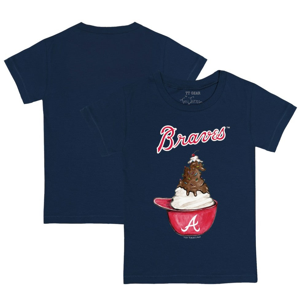 Atlanta Braves Tiny Turnip Youth Sundae Helmet T-Shirt | MLB New