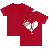 Los Angeles Angels Tiny Turnip Youth Tiara Heart T-Shirt | MLB Online