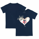 Minnesota Twins Tiny Turnip Youth Tiara Heart T-Shirt | MLB Sale