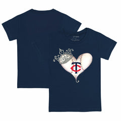 Minnesota Twins Tiny Turnip Youth Tiara Heart T-Shirt | MLB Sale