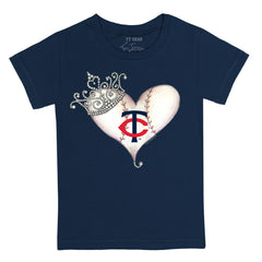 Minnesota Twins Tiny Turnip Youth Tiara Heart T-Shirt | MLB Sale