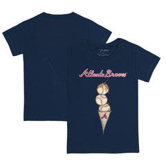 Atlanta Braves Tiny Turnip Youth Triple Scoop T-Shirt | MLB Sale