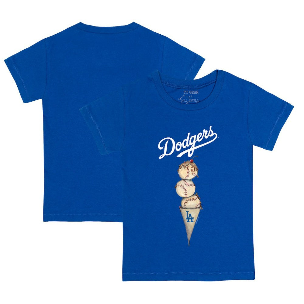 Los Angeles Dodgers Tiny Turnip Youth Triple Scoop T-Shirt | MLB For sale