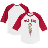 Boston Red Sox Tiny Turnip Youth Triple Scoop 3/4-Sleeve Raglan T-Shirt | MLB Near me